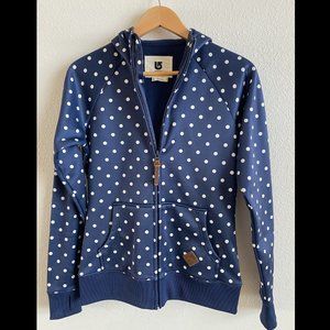 Burton polka dot hoodie jacket